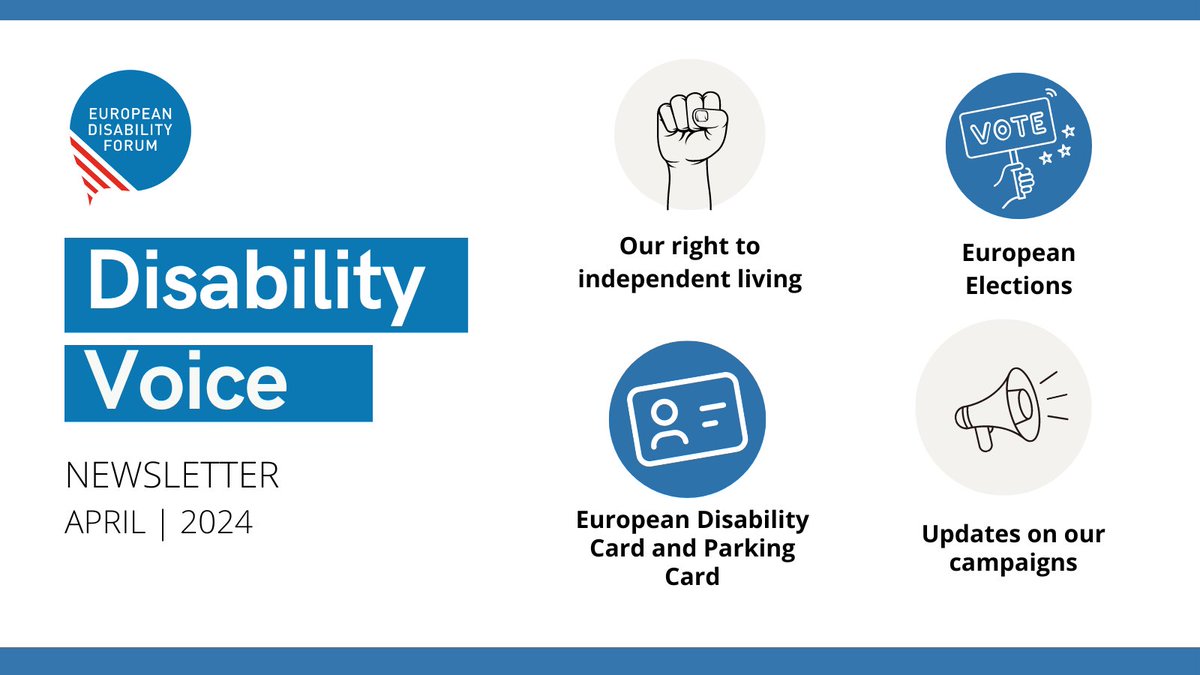 To mark #ILDay24, we have a special #DisabilityVoice issue with articles from @COFACE_EU, @EASPD_Brussels, @ENIL_EU, @ENUSP, and @EUCAP_autism. Read about the key challenges that persons with disabilities face when striving for independent living. bit.ly/DVApril24