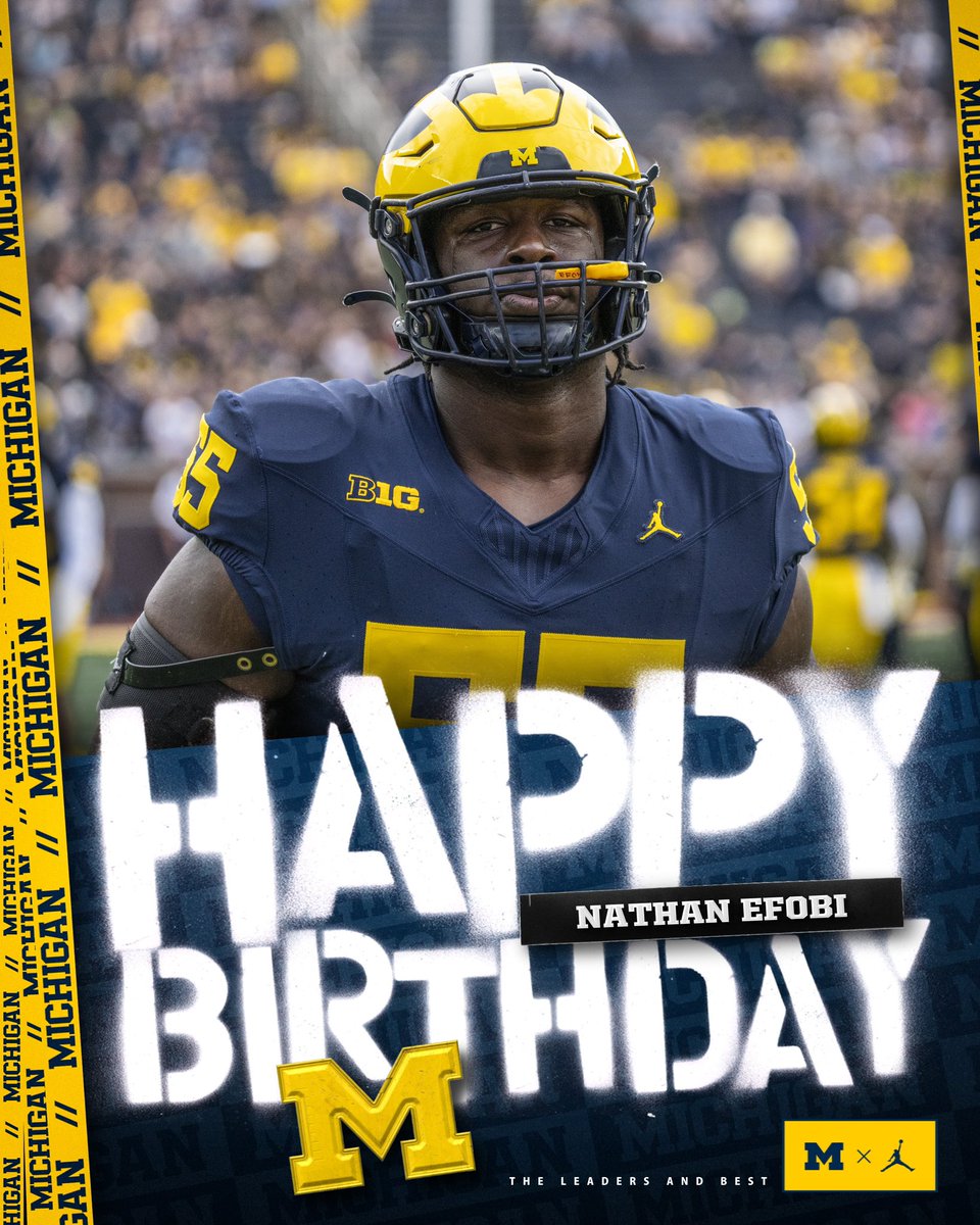 Happy Birthday to @nathan_efobi ! Have a great day!! #GoBlue🔵