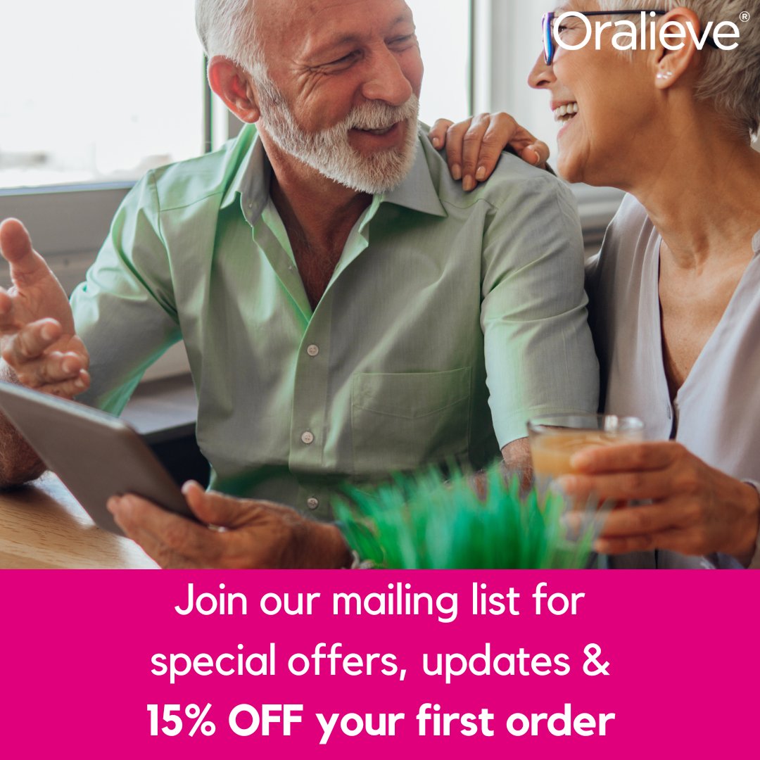 🎉 Sign up to the Oralieve mailing list to receive updates, special offers, and 15% OFF your first order! 🎉

Visit our website to sign up & to grab your first order discount!  ow.ly/BoCt50Rqzfk

#drymouth #drymouthrelief