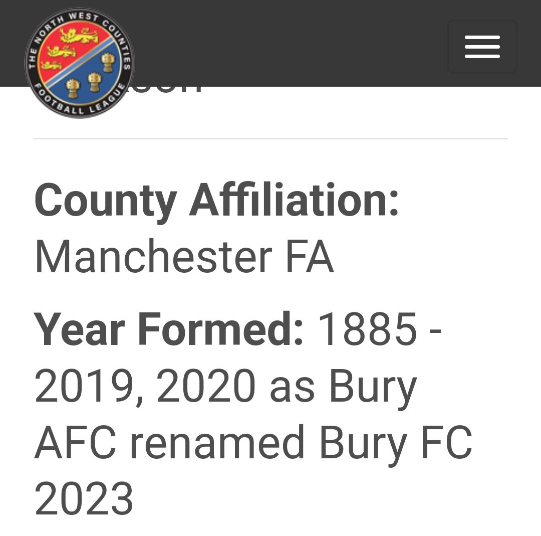 #BuryFC #GiggLane #Shakers 
Enjoy watching the renamed Bury AFC pretending to be Bury(A) FC in their 5th Season in the NWCFL next season ... 👍