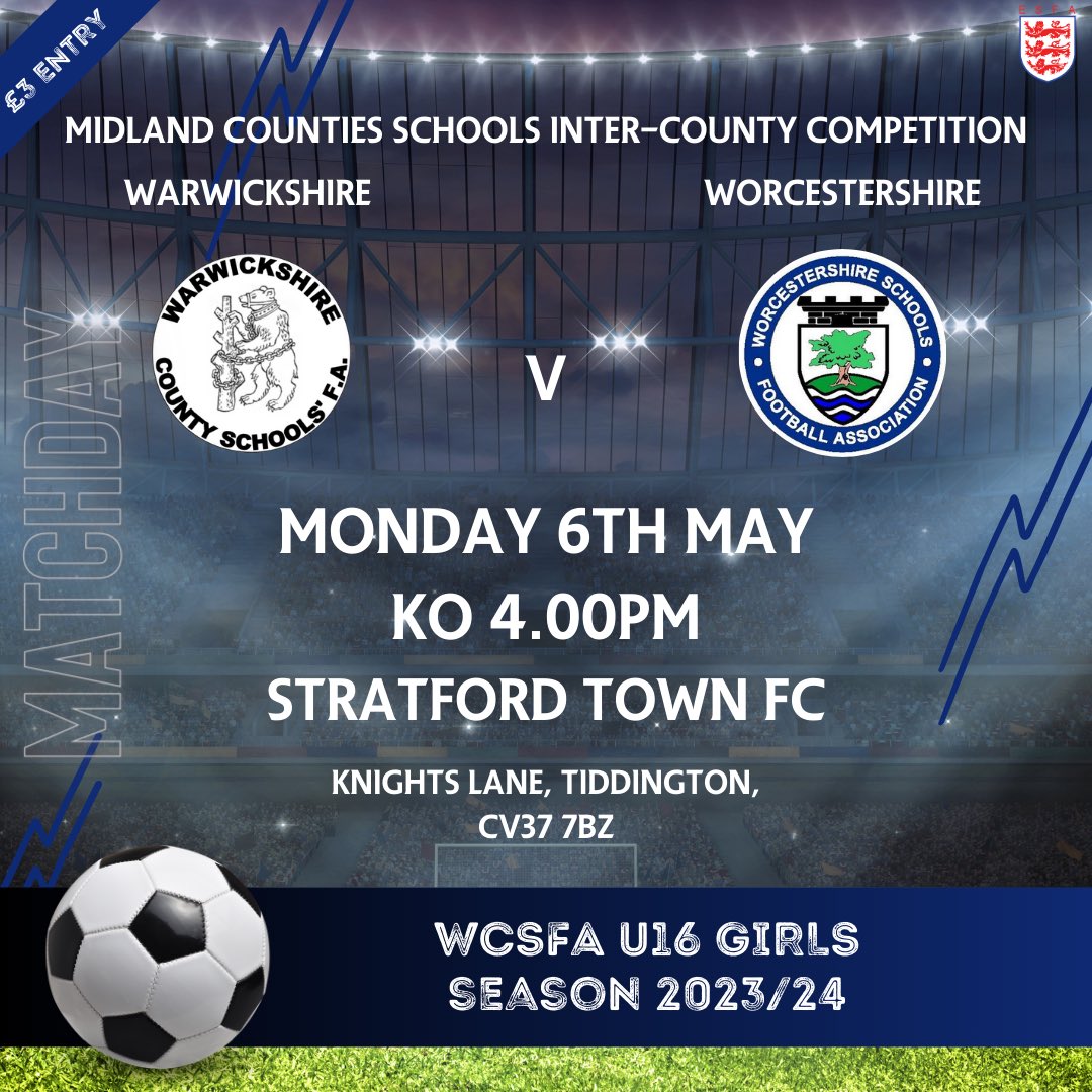 We love football on a sunny bank holiday - luckily our U16 Girls have their final league match of the season kicking off at 4pm later. Come on down to @StratfordTownFC and show your support as they take on @WSFA_HQ. Come on your bears 🐻 ⚽️🐻⚽️
