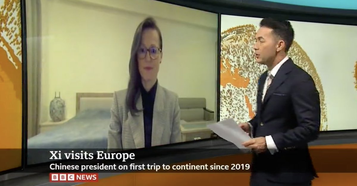 Talking about Xi’s visit to Europe. Always a pleasure to join @BBCWorld from Taipei. Thank you for having me on the show @stevelai.