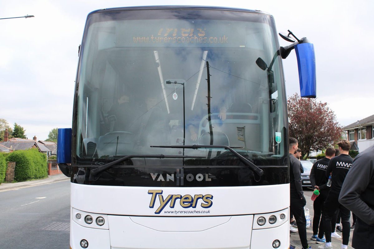 Lads on the way to final v @BacupBoro Thanks to @Tyrerscoaches for looking after our travel arrangements