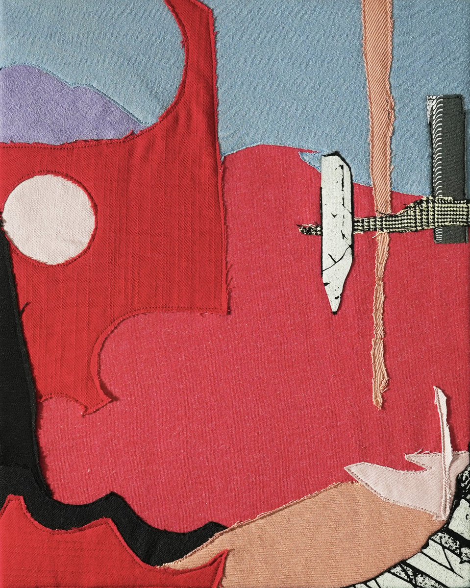 Few and far between

11 x 14 inch abstract textile piece created from a variety of garments cut, sewn, and stretched over wood panel.

3 SOL (physical included)

Link Below <a href="/exchgART/">Exchange Art</a>