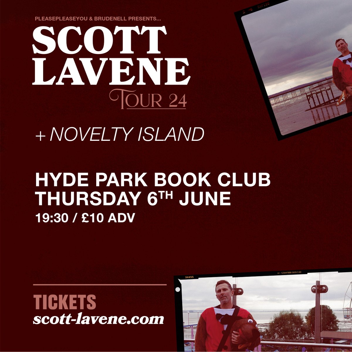 It's a combo for the books, as @_noveltyisland joins @scottlavene live at @HPBCLeeds on 6th June! 🚀 Tickets are moving faster than you can say Bank Holiday Monday - make sure you've got yours below. 👇 In collaboration with @HPBCLeeds 🤝 ➡️ bit.ly/ScottLavene-Lds