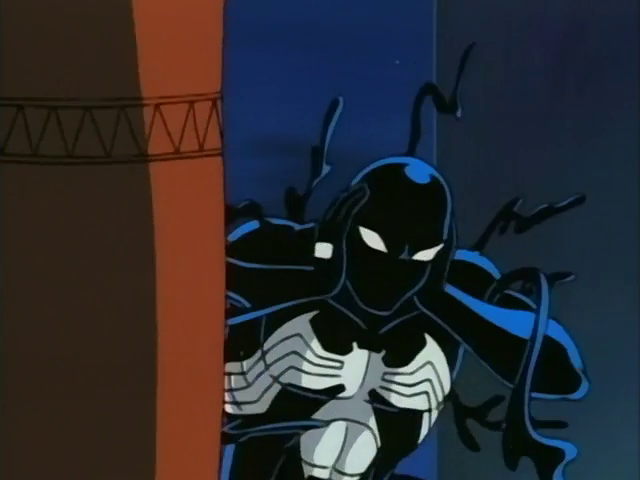 worldsfinest's tweet photo. The Spider-Man: The Animated Series episode "The Alien Costume, Part Two" debuted on this day (May 6) in 1995. Spider-Man starts to lose himself to the symbiote, becoming more violent, in this iconic adaptation of Spidey's Black Costume comic story-line! #SpiderMan #SpiderManTAS https://t.co/0If9IEKfxM