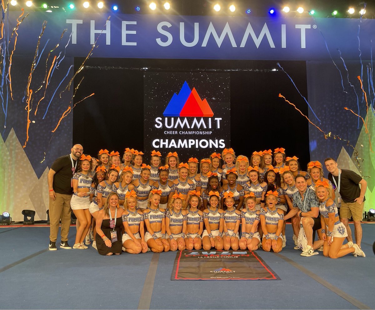 Dreams do come true, all season long! Your Pumas are the undefeated Summit Large Senior 5 Champions!! #2024summitchampions #nottheshoes #fi4tw #cheerathletics #Level5SeniorLarge #NCA2024champs #pumasareback #undefeated