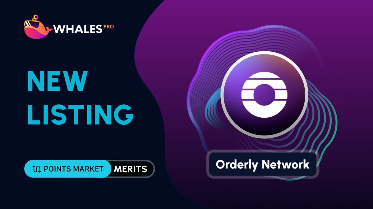 Points Market Listings: @OrderlyNetwork Merits

Orderly Networks' 'The Road for the Orders' campaign has only completed 4 Epochs so far, paving the way for imminent token drops.

Trade your Merits now on Whales Market:  pro.whales.market/points/Ethereu…