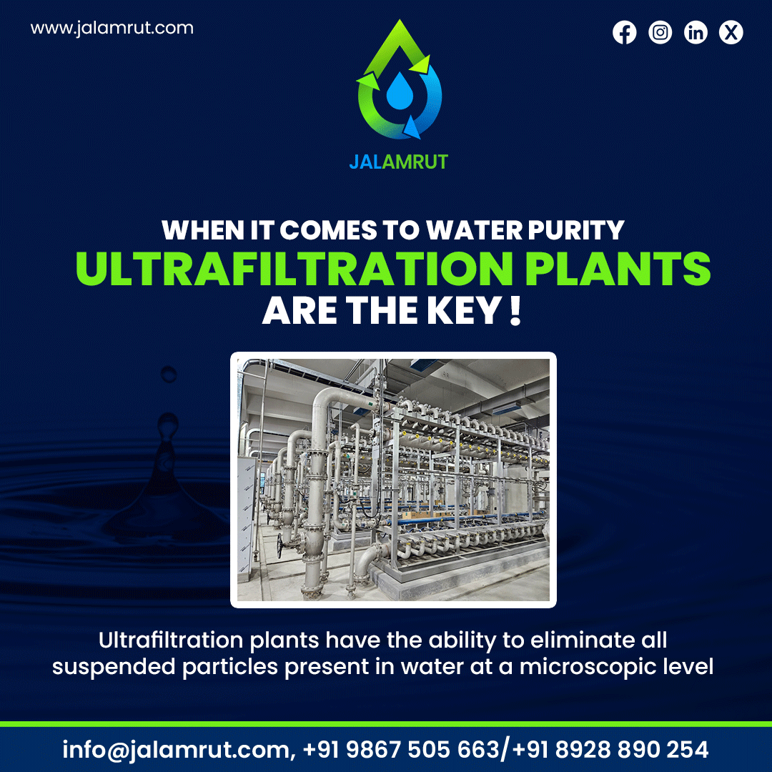 Did you know that ultrafiltration is a widely used method for water treatment in various industries? 

.
#jalamrutwatertreatment #ultrafilterationplants #watertreatmentchemicals #ultrafilteration #ultrafilterationplant #jalamrutwatertreatment #waterpurity #waterpollution