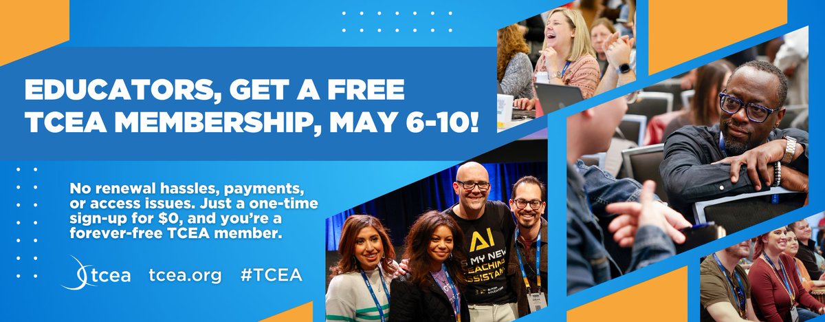 It’s Teacher Appreciation Week! From May 6-10, any educator can get a FREE TCEA membership and enter to win a $50 Amazon gift card! sbee.link/q78ejfxchp