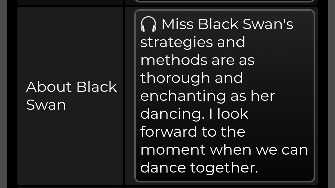 why does every penacony woman want black swan so bad