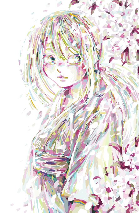 「flower looking to the side」 illustration images(Latest)