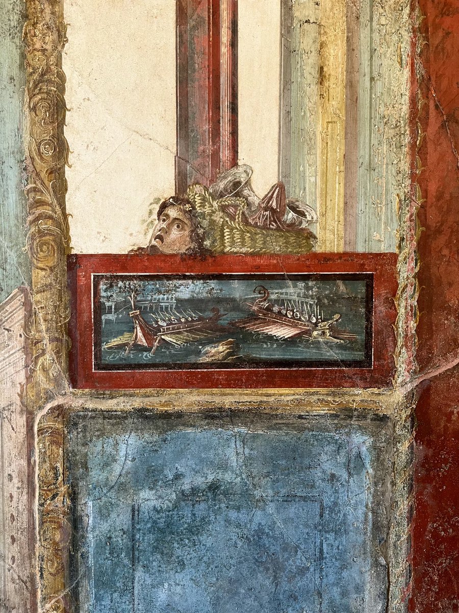 Fresque de la maison des Vettii à Pompéi. ⁦@pompeii_sites⁩