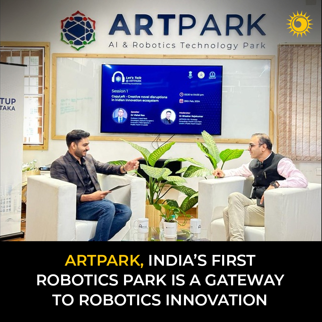 'ARTPARK: India’s first robotics park, where innovation and technology collide! 🤖 Discover the future of robotics in this groundbreaking space.' 

Know more👉 thebrighterworld.com/detail/ARTPARK…

#ARTPARK #RoboticsInnovation #India #Innovation #FutureTech #AI #Robotics #exploreindia