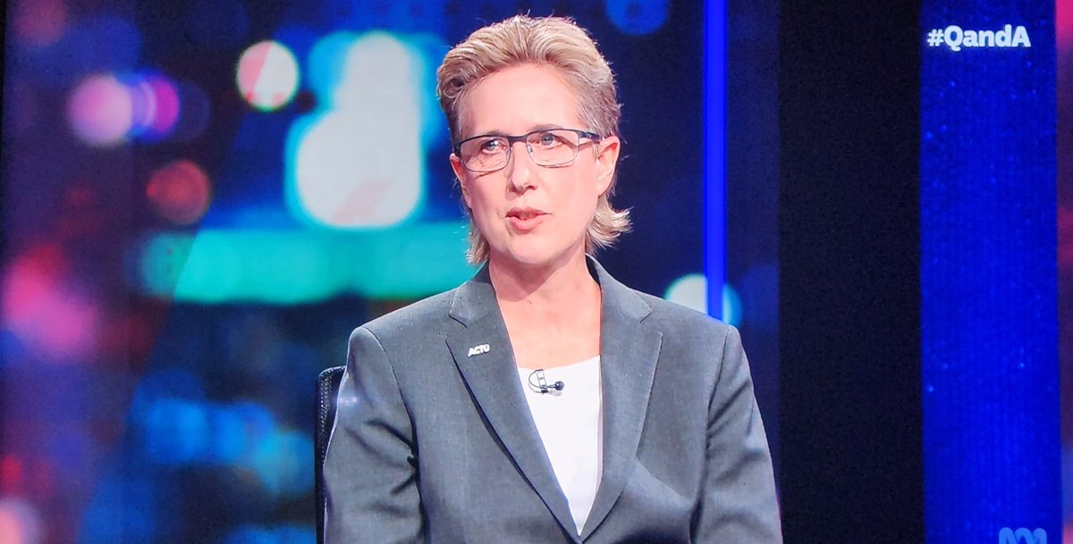 Workers and the Trade Union movement is in good hands with Sally McManus #QandA