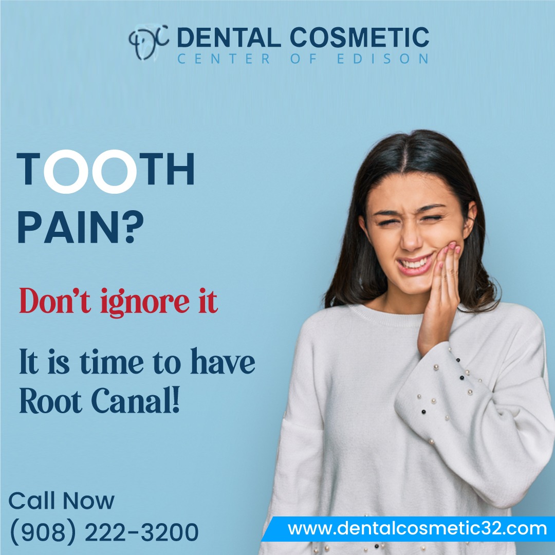 TOOTH PAIN? Don't ignore it
It is time to have a Root Canal!

#dentalcosmetic #ToothPainRelief #RootCanalTreatment #RootCanal #DentalHealth #OralCare #Toothache #Endodontics #HealthyTeeth #DentalTreatment #SmileCare #PainRelief #DentistVisit #OralHealth #HealthyLiving