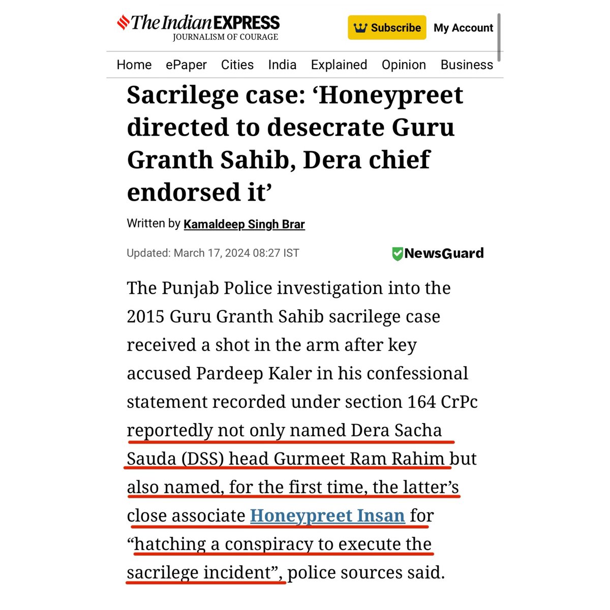 The criminal responsible for major sacrileges and turmoil in Punjab has received seven payrolls in the last two years. It has been close to a decade since GGSJ was torn apart and Sikhs were challenged to find the stolen saroops. Forget about convictions, the perpetrators are…
