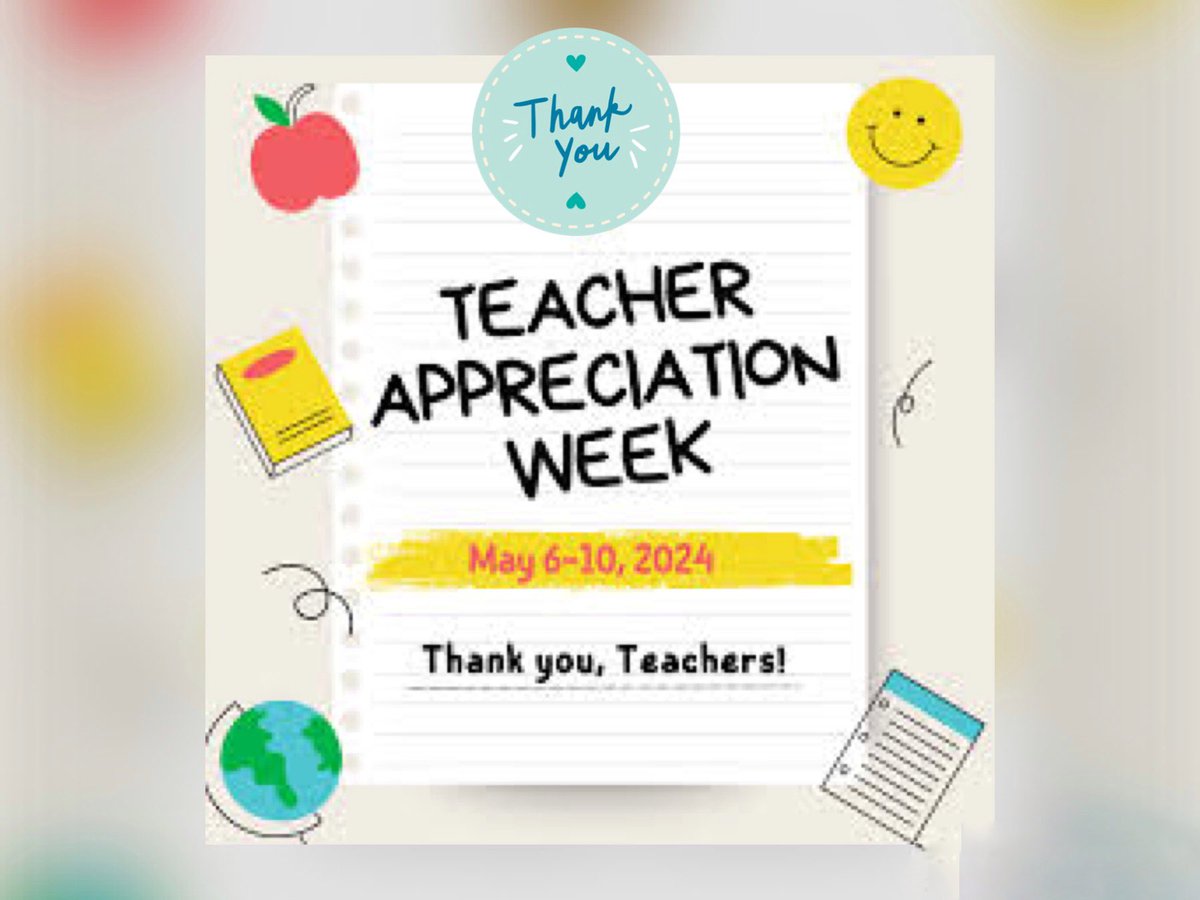 Good Morning! Have an amazing week. 🍏🍎🍏🍎 #TeacherAppreciationWeek #loveSCschools