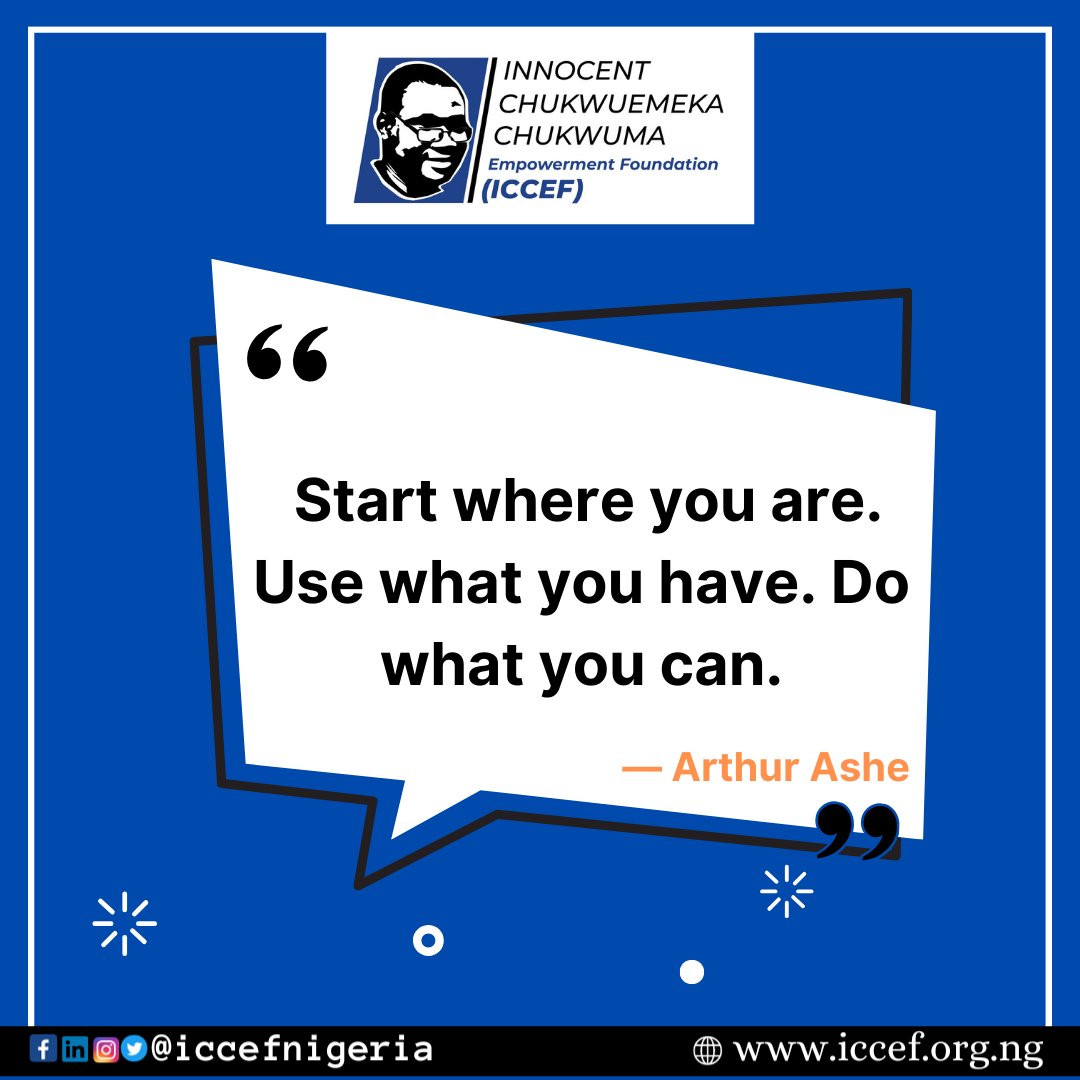 #mondaymotivation You don't need to wait for the perfect moment or all resources in the world. Start with what's in your hands, no matter how small. Stay focused, determined, and keep moving forward! #ImpactandLegacy #InnocentChukwuemekaChukwumalives #InnocentChukwumalives