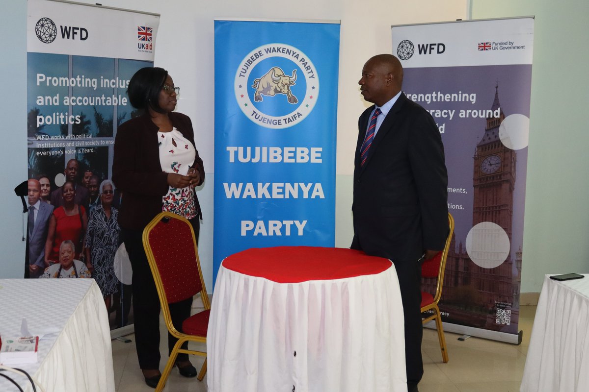 @WFD_Ke Country Director and Tujibebe Wakenya Party Secretary General on 30th April 2024 signed an MoU welcoming Tujibebe Wakenya party to KIPP Programme funded by @DemoFinland. Tujibebe WaKenya Party together with other 3 political parties joined KIPP Programme in January 2024.