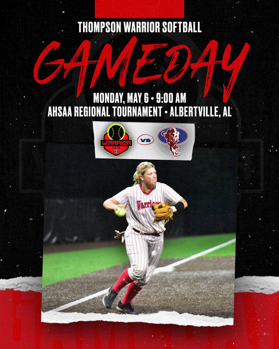 It’s GAMEDAY 🥎 The East Regional Tournament begins today and the Warriors will face off against Huntsville at 9:00am! All games will be played in Albertville at Sand Mountain Park. #PraiseHardPlayHard 📍Albertville, AL ⏰ 9:00 & 1:30 🆚 Huntsville/TBD 🎟️Gofan.co