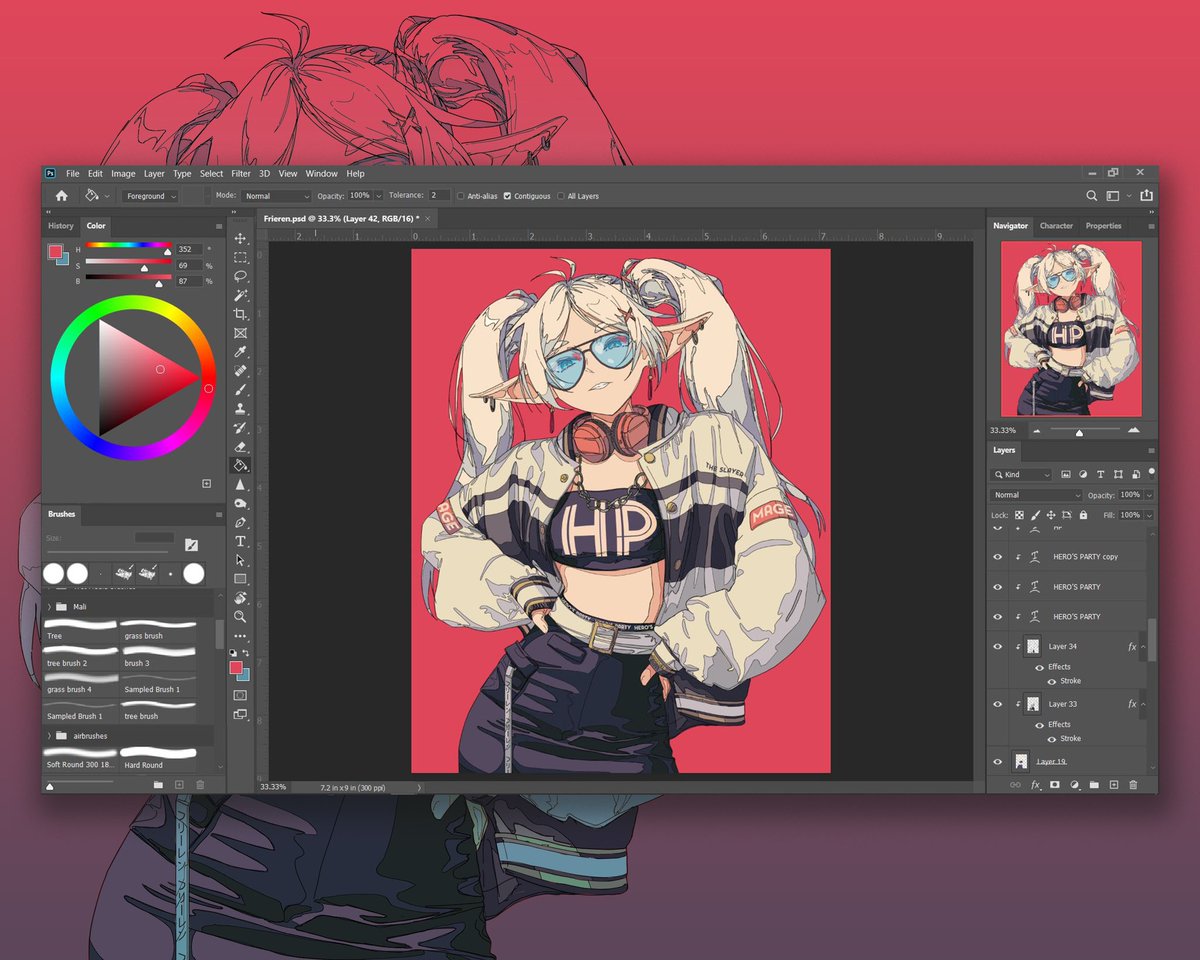 nest_virgo's tweet image. Frieren PSD files now available in my Ko-fi 🔥 //

Link available in my bio