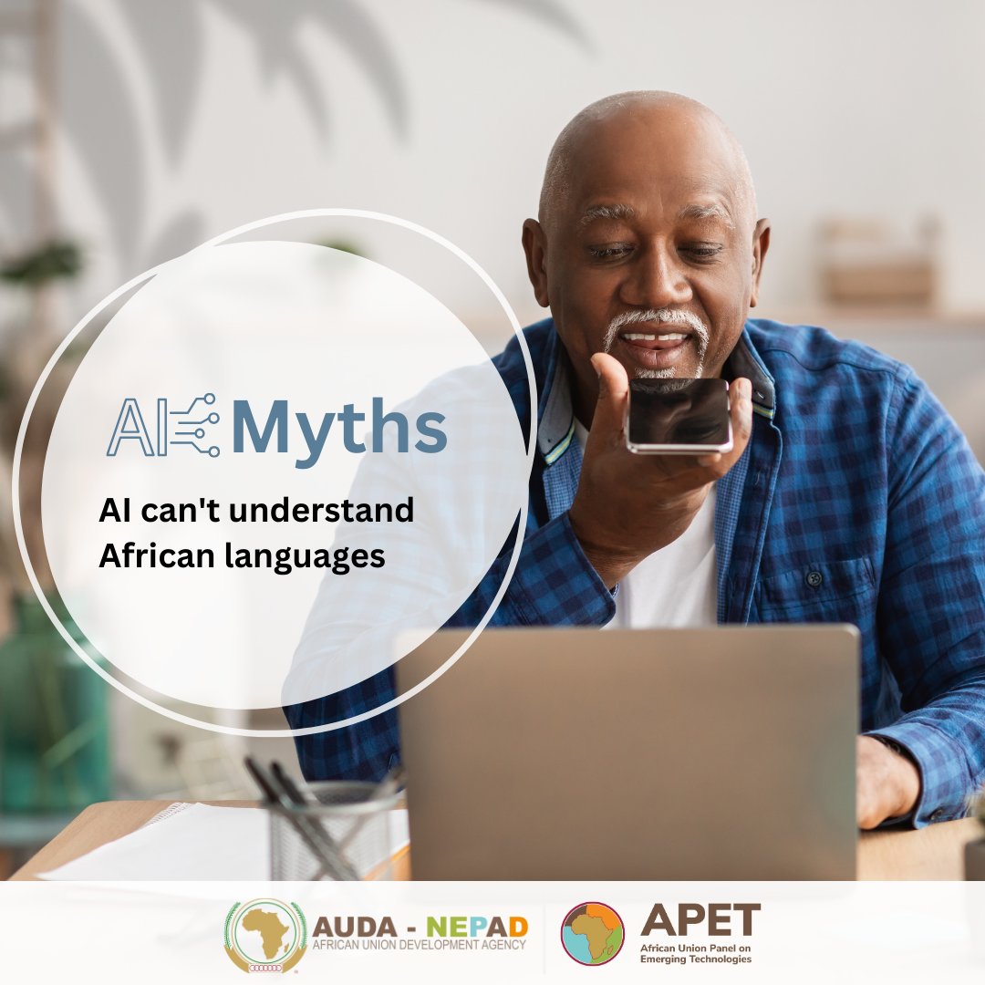 #AI speaks African languages, fostering inclusivity. AI-driven translation apps bridge linguistic gaps, promoting communication across diverse communities. 🗨️🌐
Learn how AI is breaking language barriers in Africa in our #AIforAfrica report 👉🏽 bit.ly/3Zsi2g7 #APET