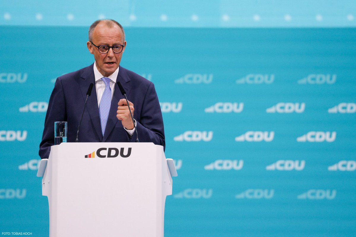 Eine ausgezeichnete Rede unseres Vorsitzenden @_friedrichmerz ! Als @cdu machen wir Politik für freiheitlich und verantwortungsvoll denkende und handelnde Menschen in unserem Land. #cdupt24 📸: @toko