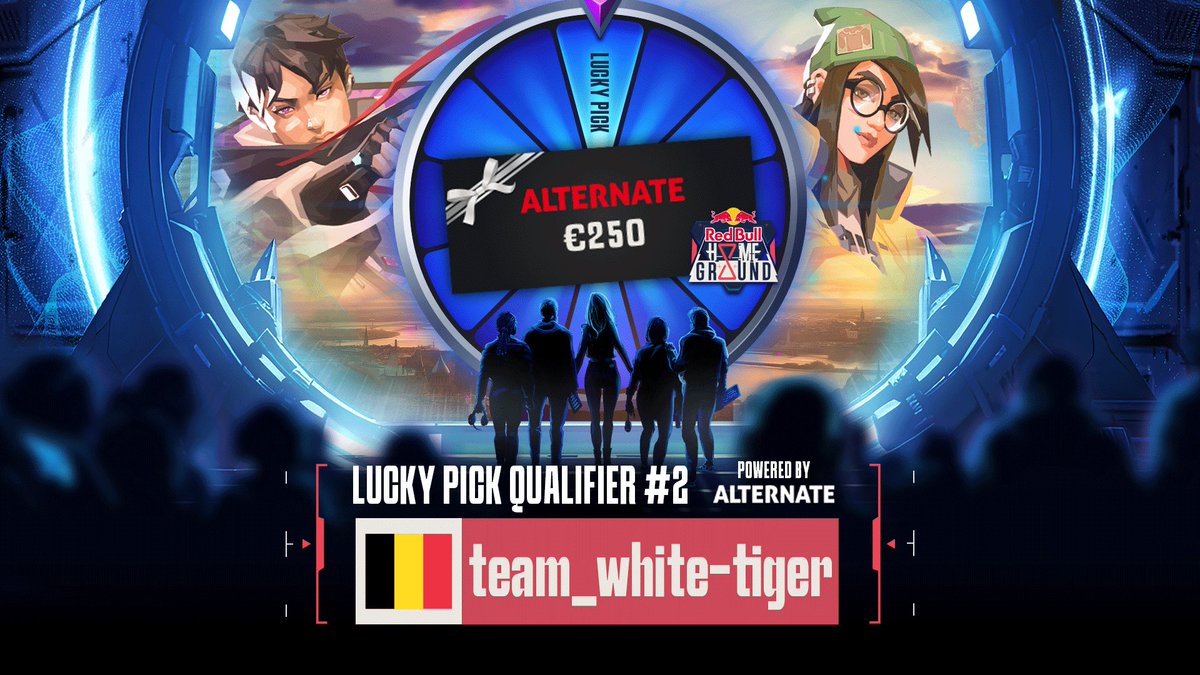 We have our winner of the Alternate Lucky Pick for the second Qualifier! 🇧🇪 Congrats to team_white-tiger 🏆 Two lucky picks down, two more to go 👉 redbull.be/homeground #redbullhomeground #valorant #givesyouwings