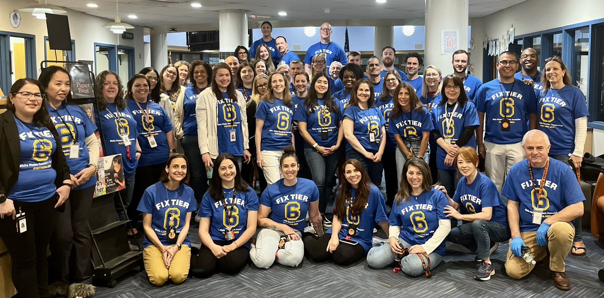 Happy Teacher Appreciation Week! The WPTA gifted all members Fix Tier 6 shirts- because what better way to show appreciation than working toward an equitable retirement for all. #ThankATeacher #TeacherAppreciation #FixTier6 @WPTApresidents @nysut @AFTunion