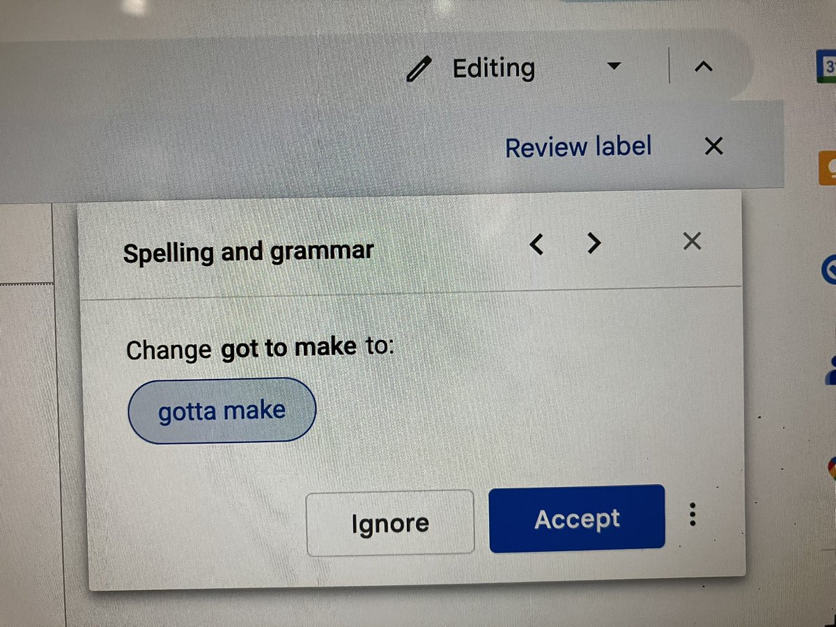 Call me an old  fart, but seriously, google docs spell check?