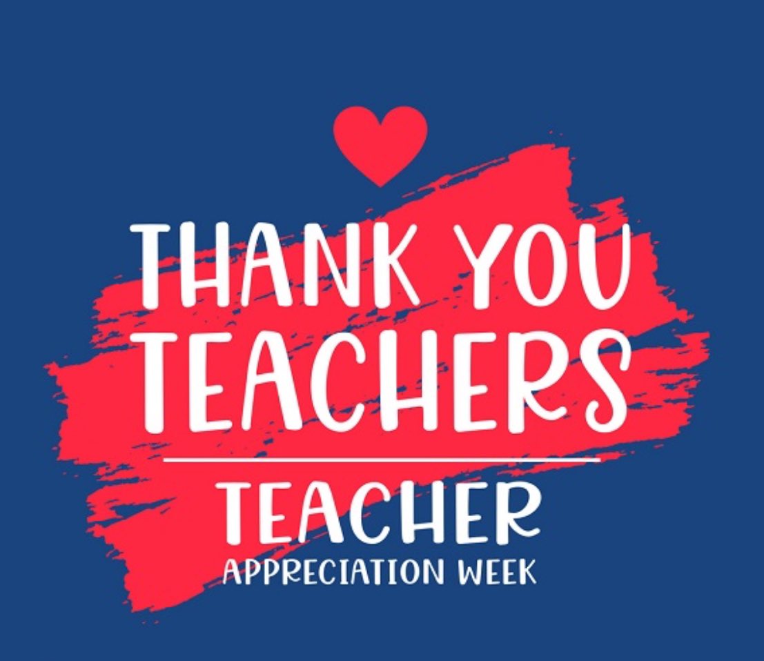 HAPPY TEACHER APPRECIATION WEEK! We are grateful for the CHS staff each and every day!