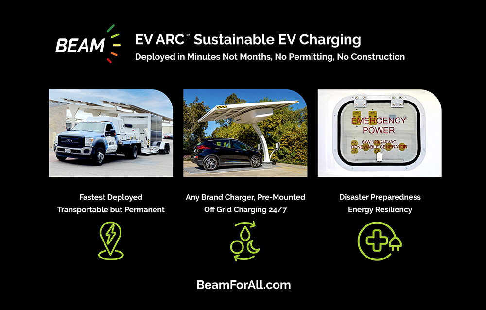 Ready to revolutionize your fleet's charging infrastructure? Visit us at Booth 1112 at #GFX2024 and unlock the potential of Beam's #EVARC™ system. Experience rapid deployment, off-grid capabilities, and clean mobility. Don't miss out! @GFXconference governmentfleetexpo.com