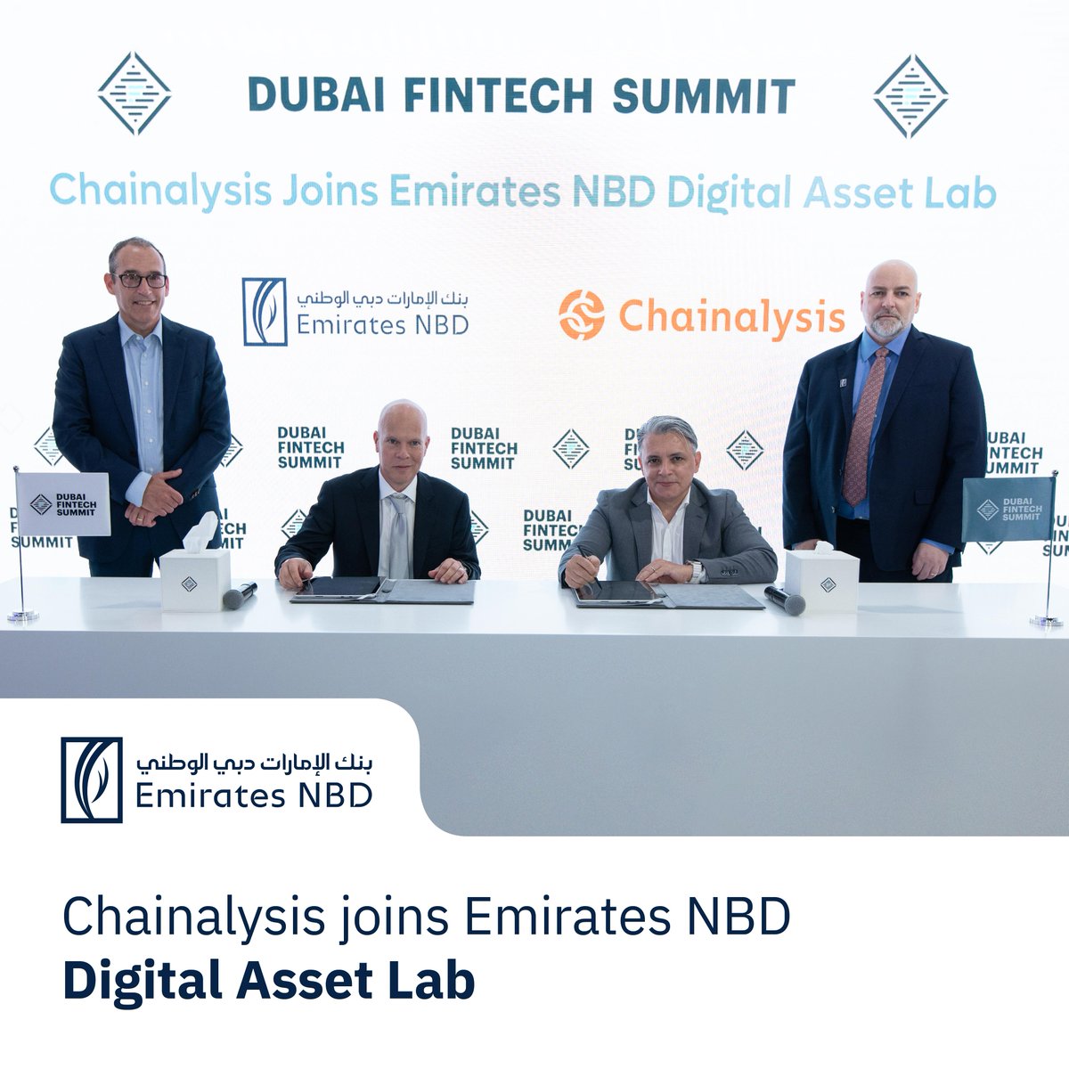 We are pleased to announce Chainalysis as the newest member of our Digital Asset Lab during the Dubai FinTech Summit 2024. 

Their expertise in blockchain analysis and compliance will bolster our efforts in shaping (cont) ms.spr.ly/l/6016YpE64