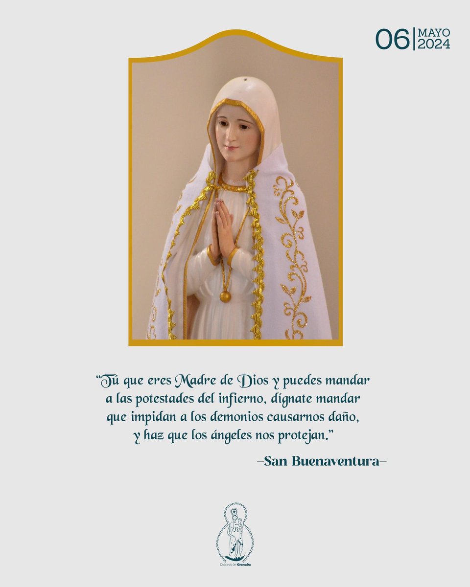 DIA6: María, refugio de los pecadores. ¡Oh Dios mío! Yo creo, adoro, espero y te amo. Te pido perdón por los que no creen, no adoran, no esperan y no te aman.

#OremosConMaría #MayoMarianoDiocGranada