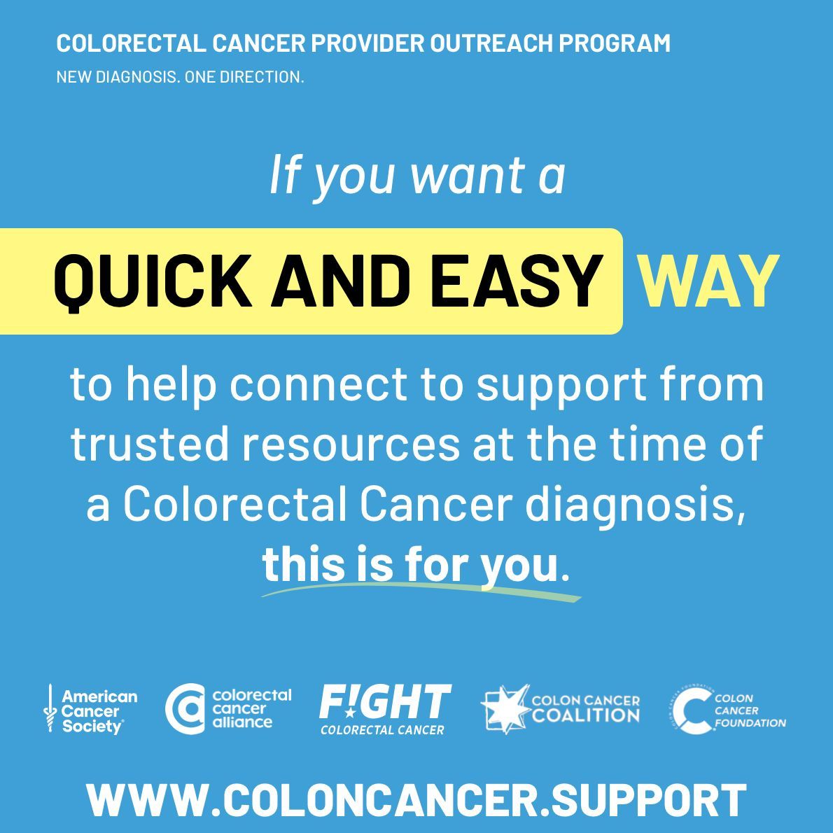 Stay informed, stay healthy! Get the facts about colorectal cancer today. 👍 

💙 Visit colorectalcancer.support 💙 

#ColorectalCancer #CRC #ColonCancer #ScreeningsSaveLives #CancerAwareness #BlueForCRC #NeverTooYoung #FightCRC #ColonCancerAwareness #ColorectalCancerAwareness