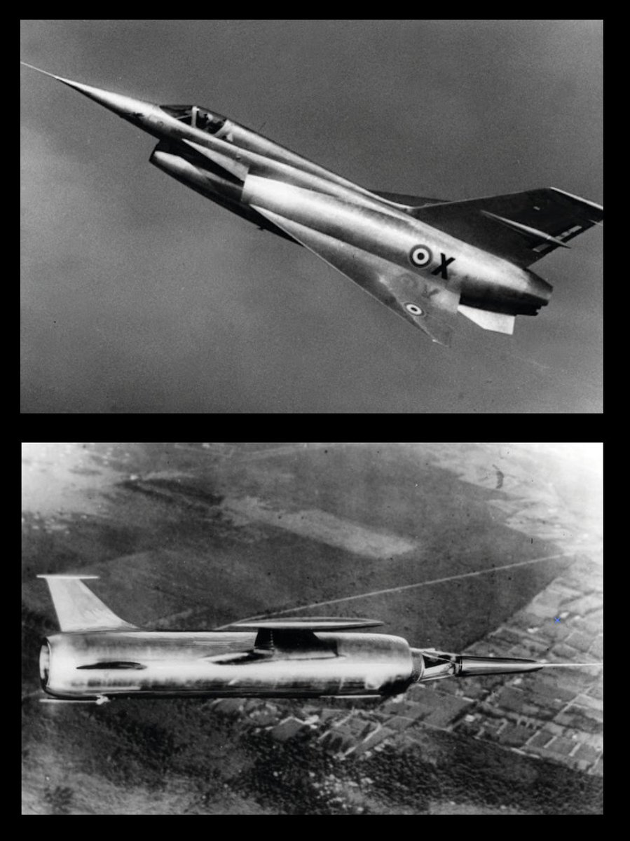 Ramjet and turbojet aircraft. 
The Nord 1500 Griffon or the Leduc 022?