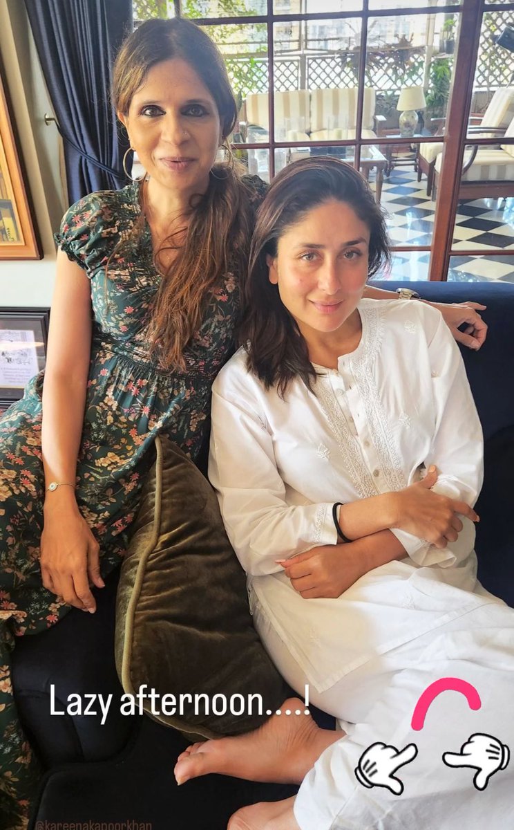 Kareena with sister in law Saba Ali Khan