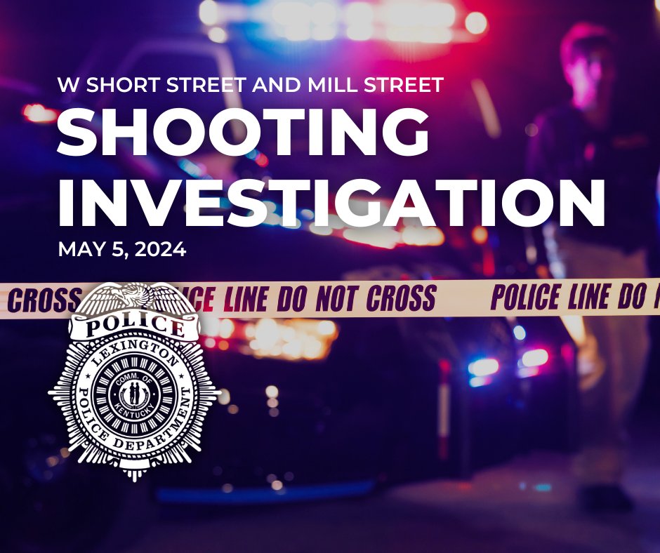 On 05/05/24, around 10:21 pm, officers were dispatched to W Short St and Mill St for shots fired. They located shell casings and vehicles that had been struck by gunfire. A female victim suffering from a reported non-life-threatening gunshot wound arrived at a local hospital.