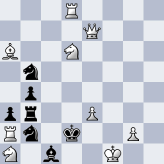 #chess #chessproblem #echecs #ChessStudy #chesscomposition #шахматы #Schach
[447]
2#

🇫🇷
Thème intéressant, imposé par les organisateurs du concours.
Les Blancs jouent et matent en 2.

🇬🇧
Interesting theme, imposed by the contest's organizers.
White to play & mate in 2.
