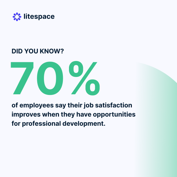 Did you know that 70% of employees say their job satisfaction improves when they have opportunities for professional development? 📈✨

Investing in your team's growth isn't just about skill-building; it's about fostering a workplace where people feel valued and fulfilled. 💼💡