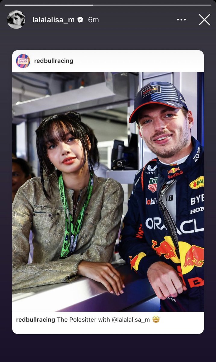 [240506] - #LISA IG story update: @redbullracing #LISAatF1MiamiGP #LALISA @wearelloud