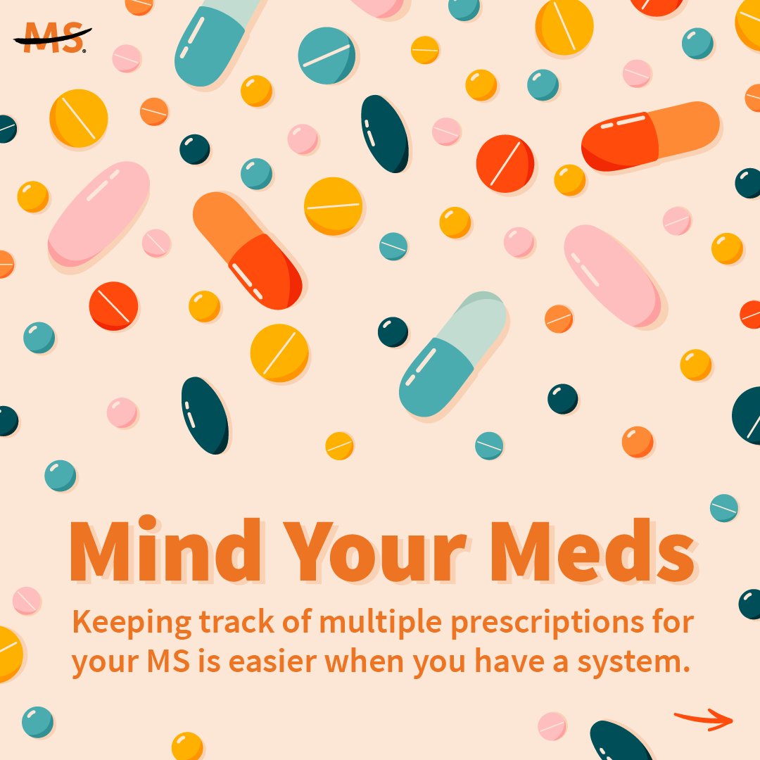 If you have multiple prescriptions, it can be difficult to keep track of them all. Taking your medications and following your treatment plan are key to managing MS. Learn more tips for medication management here: ntlms.org/3Uw3wVa