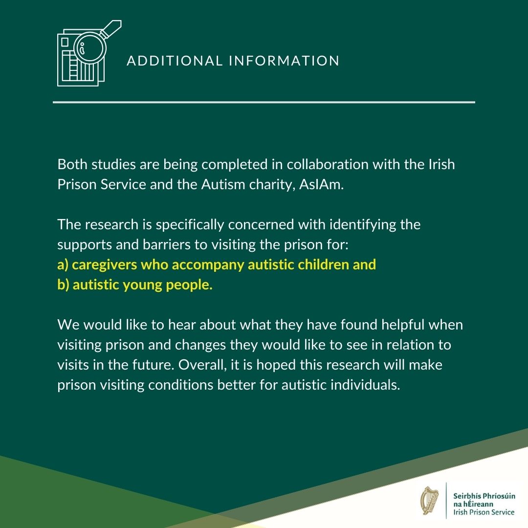 Call for research participants! Find out more information: irishprisons.ie/experiences-of…