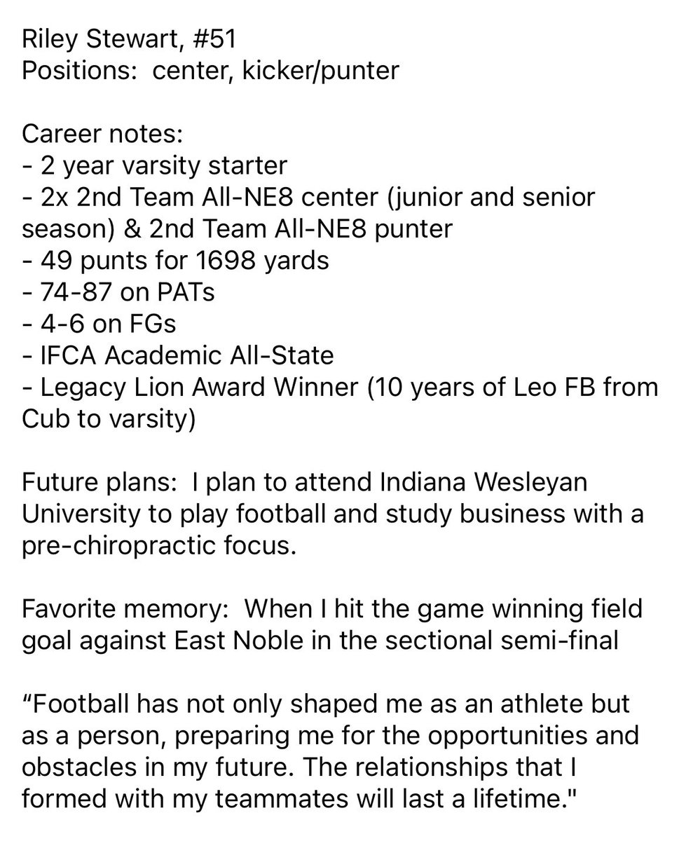 Leo Lions Football tweet media