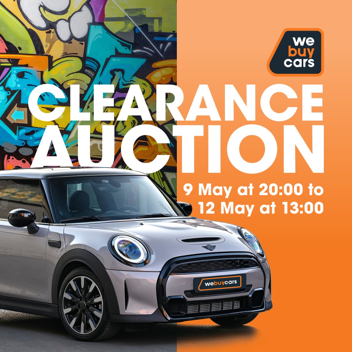 Are you in the mood for massive savings? Bid in the #WeBuyCars Clearance Auction and enjoy discounts on a variety of vehicles! 🚗 #carsforsale #preownedcars #usedcars #usedcarsforsale #carshopping #carfinance #autoauction #carsales #carlifestyle #minicooperlove
