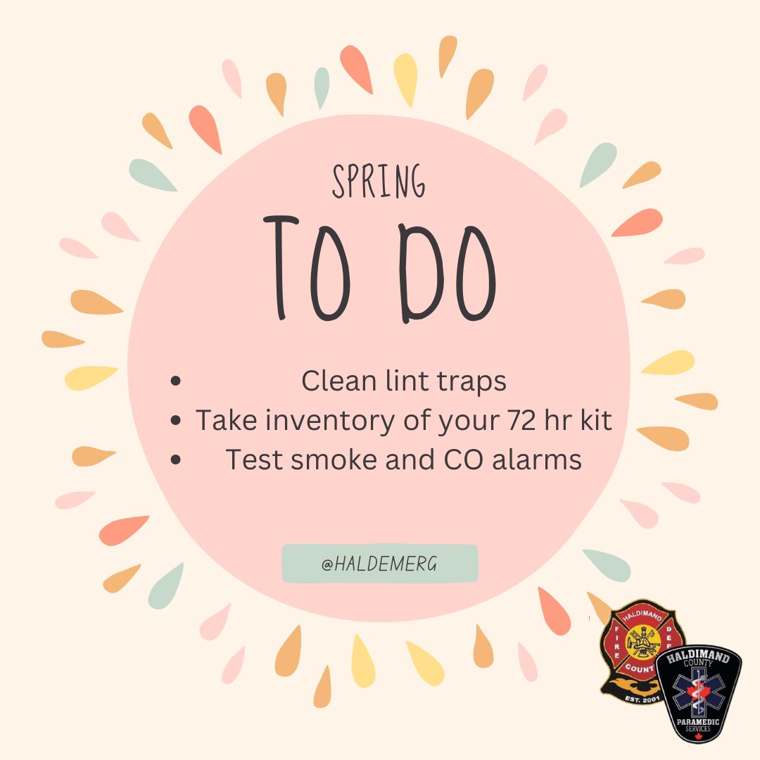 Oh Spring! A beautiful and fresh time of year! Don't forget to make time to keep yourself safe and prepared. #EPW #PlanForEverySeason