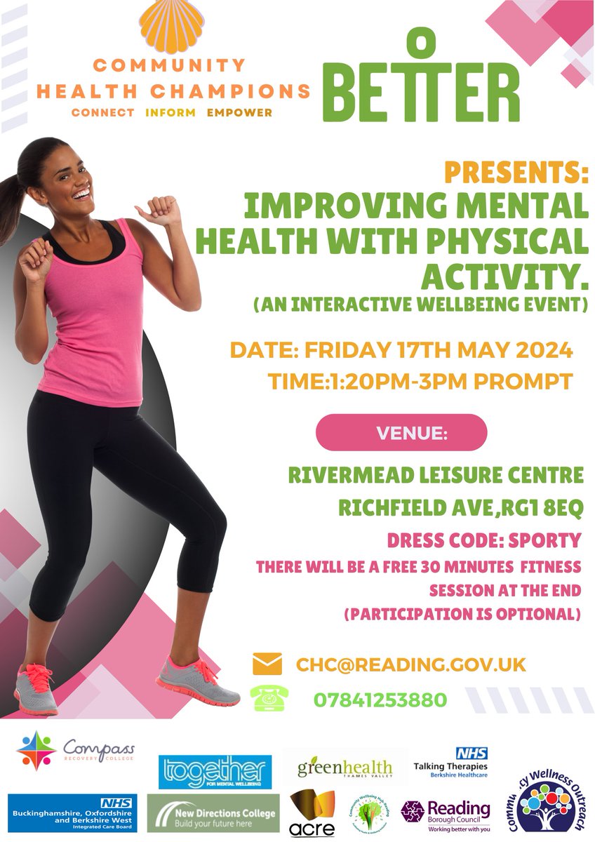 RecoveryCompass's tweet image. Better presents "improving mental health with physical activity"