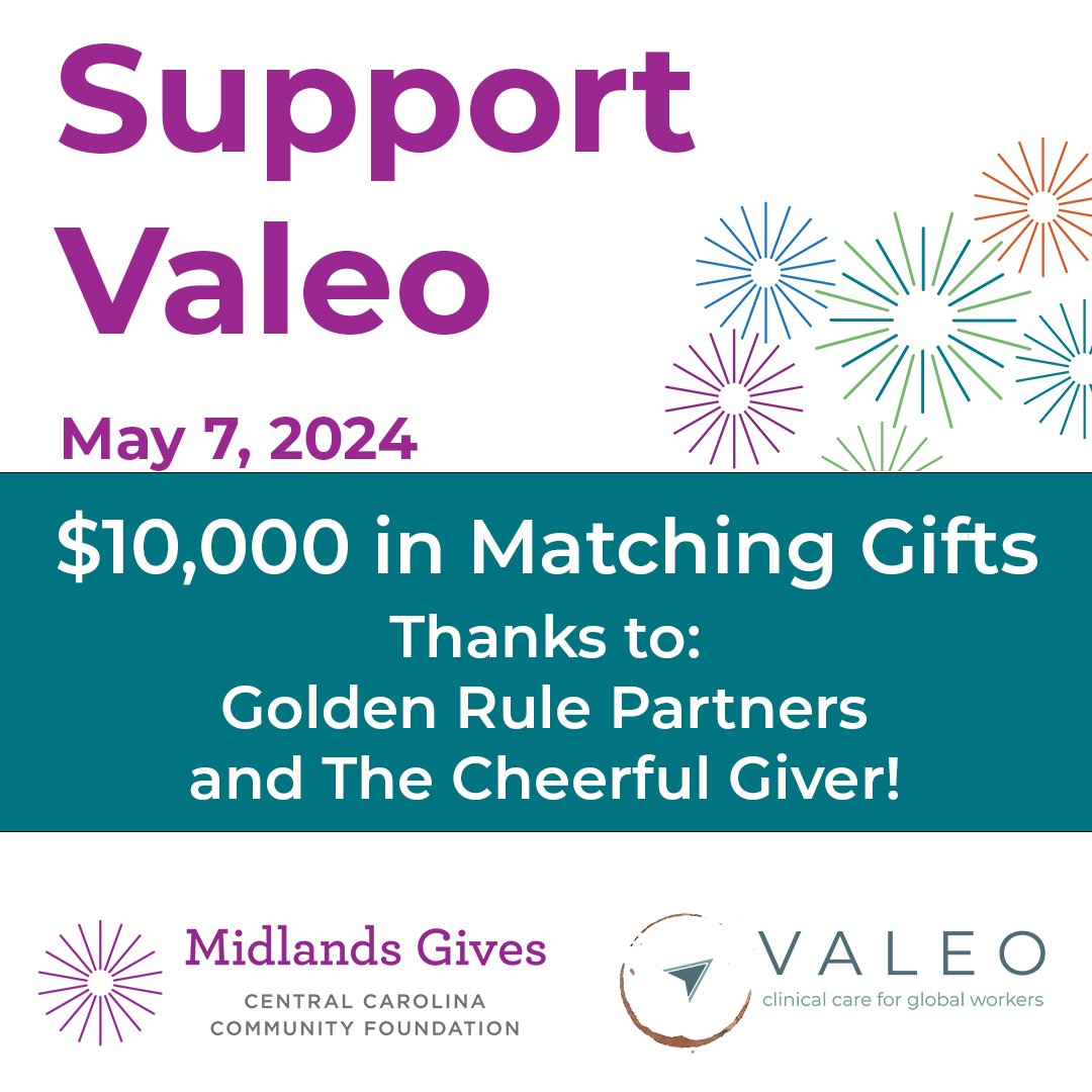 #MidlandsGives2024 is tomorrow! Please help Valeo reach our goal & receive matching gift. Your donation goes twice as far thanks to Golden Rule Partners & The Cheerful Giver's generous matching gifts. Don't want to forget, give today! #AmplifyYourImpact
midlandsgives.org/Valeo