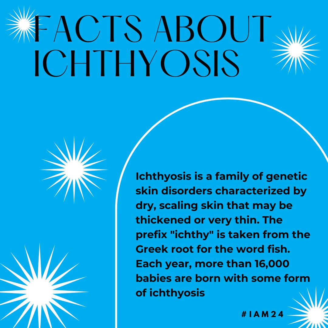 Learn and share the facts about ichthyosis. Knowledge is power. firstskinfoundation.org/about-ichthyos… #IAM24 #ichthyosis #raredisease #skindisorder